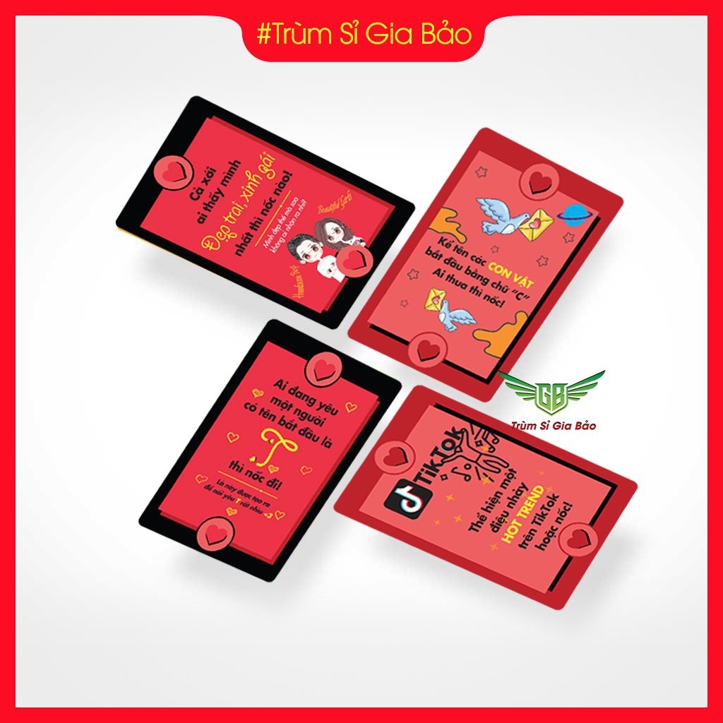 ✱☒ Bộ bài thử thách 60 lá board game bản đặc biệt bài drinking game dành cho team chuếnh choáng thích nốc out