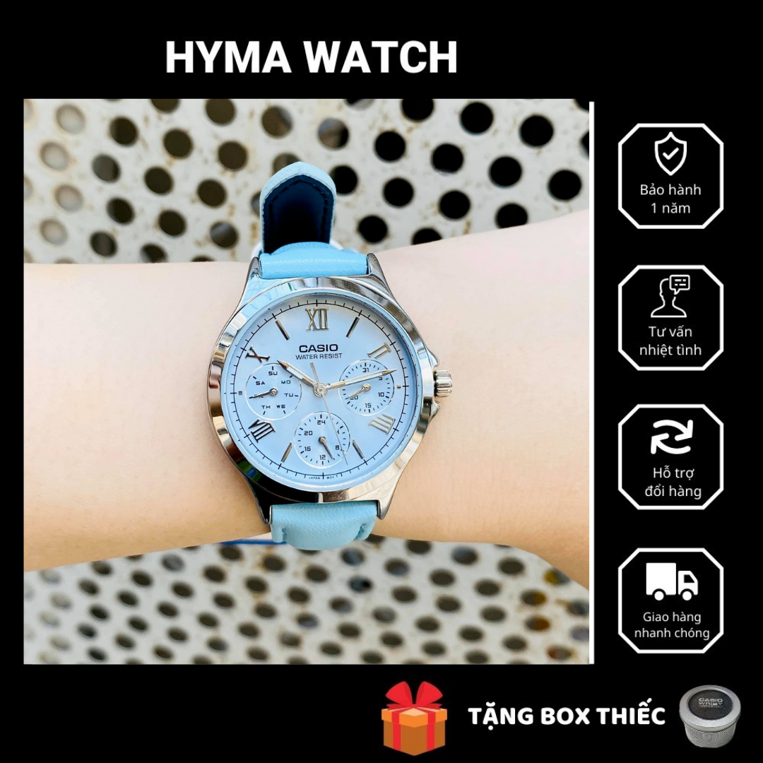 Đồng hồ nữ thời trang Casio chính hãng LTP V300L-2A3 bảo hành 1 năm Hyma watch