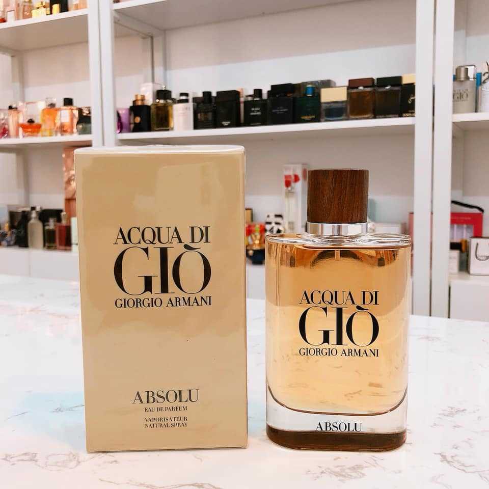 [HCM][SALE HOT] Nước Hoa Nam Armani Acqua Di Gio Absolu EDP hương thơm tinh tế thanh lịch - Nước hoa nam - Nước hoa giò nâu - Nuoc hoa