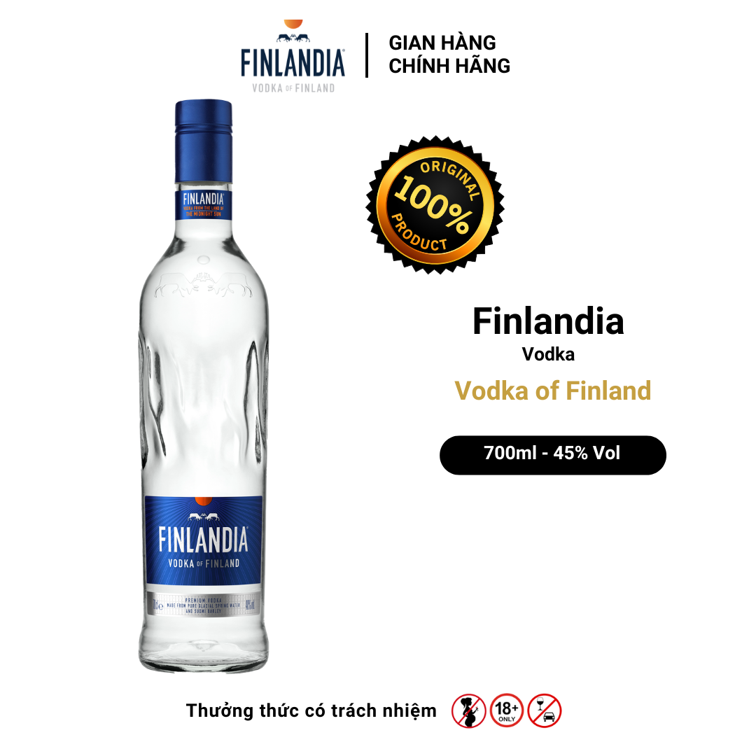 Rượu Vodka Finlandia 40%/700ml I