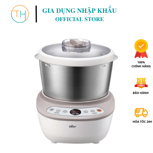 Máy trộn bột, máy nhồi bột tự động bear 3.5l, 5l, 7l. dùng trộn, đánh bột đa nẵng hmj a50b1 bảo hành 1 năm
