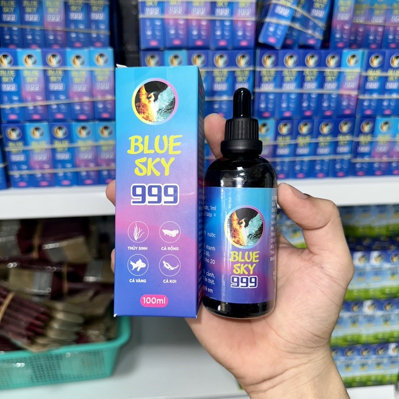 Blue sky 999- anti stresss parakill trị túm lắc cho cá cảnh