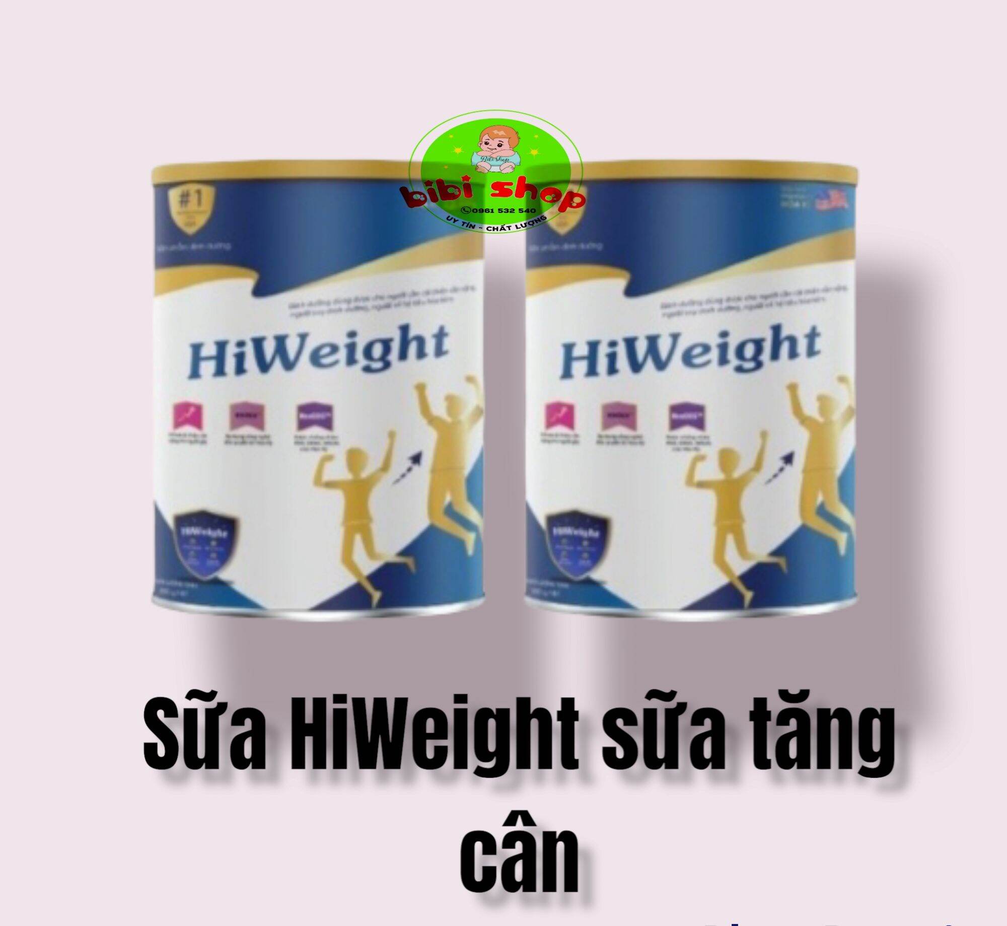 Combo 2 hộp sữa HiWeight sữa tăng cân chính hãng