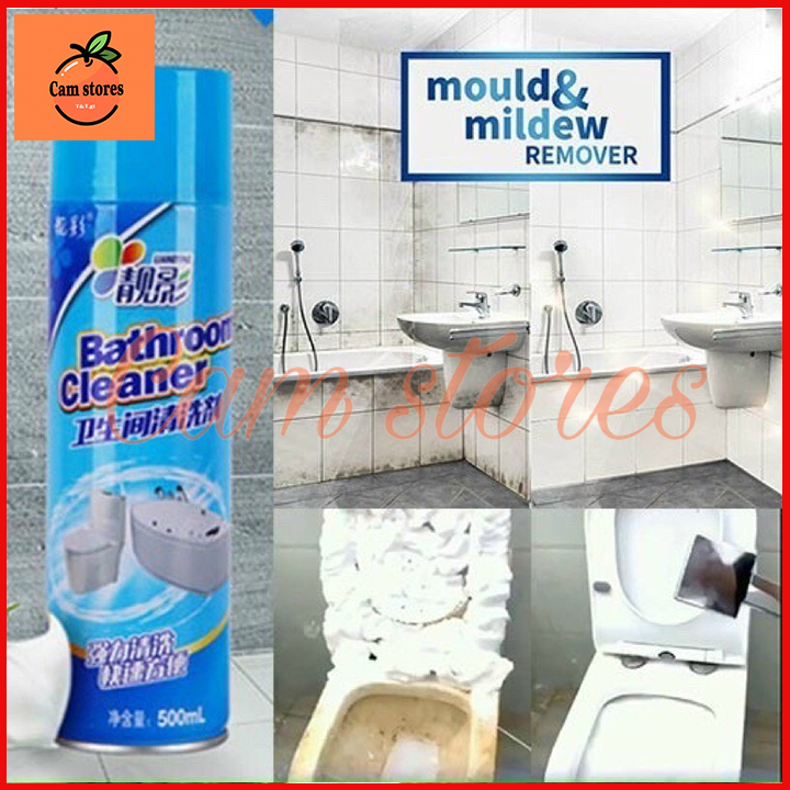 Bình xịt nhà tắm bọt tuyết siêu sạch tẩy đa năng siêu mạnh BATHROOM CLEANER 500ML