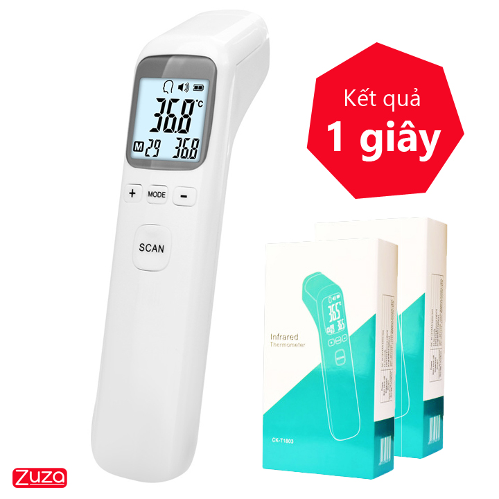 Máy đo nhiệt độ scan ck-t1803.máy đo nhiệt kế hồng ngoại đa năng nhiệt kế đo trán scan - kết quả trong 1 giây - đo nhiệt độ cho bé