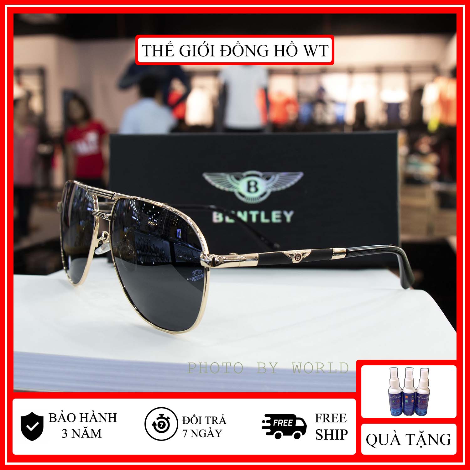 Kính mát nam cao cấp BL99 full box, BH 12 tháng, tròng Polarized, chống chói, chống loá, chống tia UV400