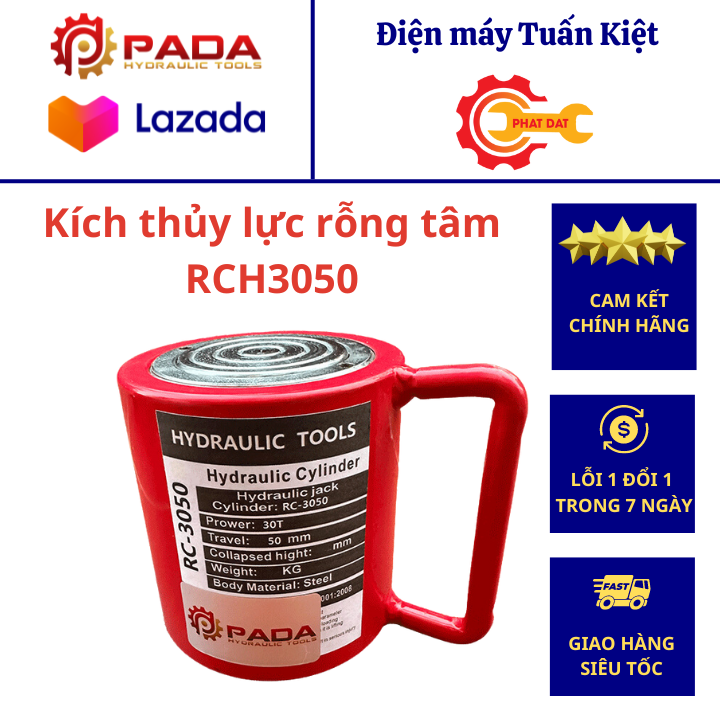 Kích thủy lực rỗng tâm RCH3050 Giá 3,800,000 Đồng*Miễn phí vận chuyển