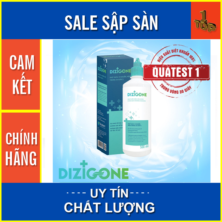 Dung Dịch Sát Khuẩn DIZIGONE - Chai 500ml - Giúp Tiêu Diệt Vi Khuẩn Nấm An Toàn  - Top1pharmacy