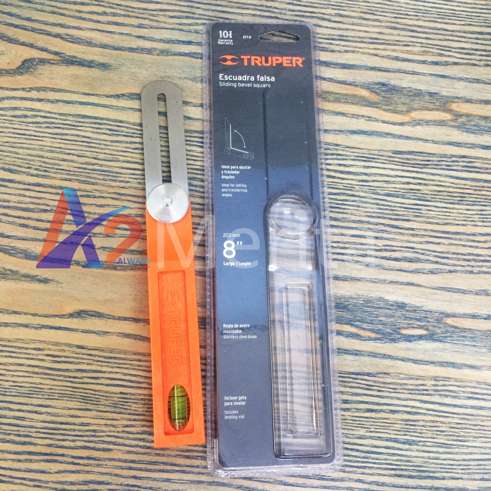 Thước ê ke vuông 8" truper 14382
