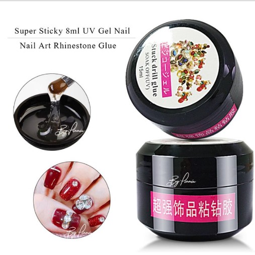 gel đính đá 08ml loại nhỏ hũ tròn