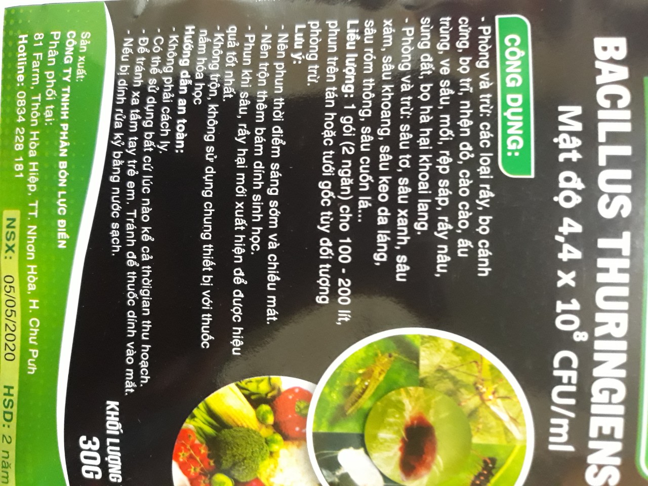 Chế phẩm sinh học trừ sâu biob