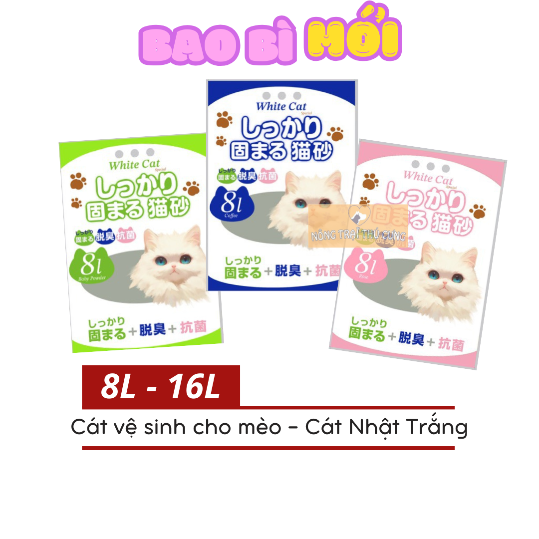 Cát vệ sinh cho mèo - Cát Nhật - Cát Litter - [Nông Trại Thú Cưng]