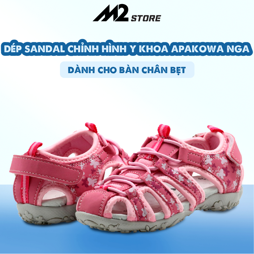 Dép sandal chỉnh hình y khoa bé gái Apakowa nhập Nga (DCHB01)
