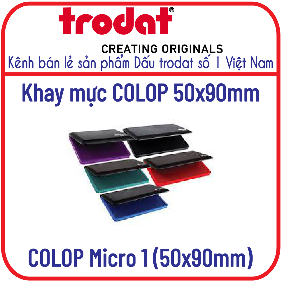 Khay dấu chấm mực chính hãng COLOP Micro 1