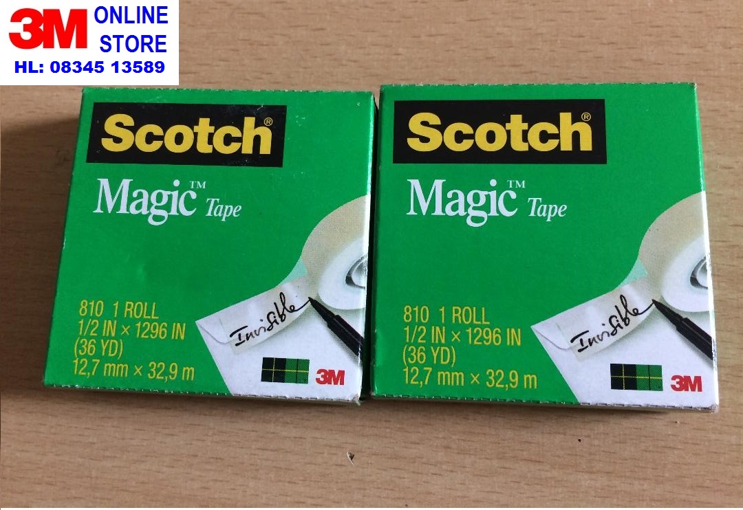 Băng Keo Kỳ Diệu 3M 810 SCOTCH Magic Tape loại 12mm x 32m
