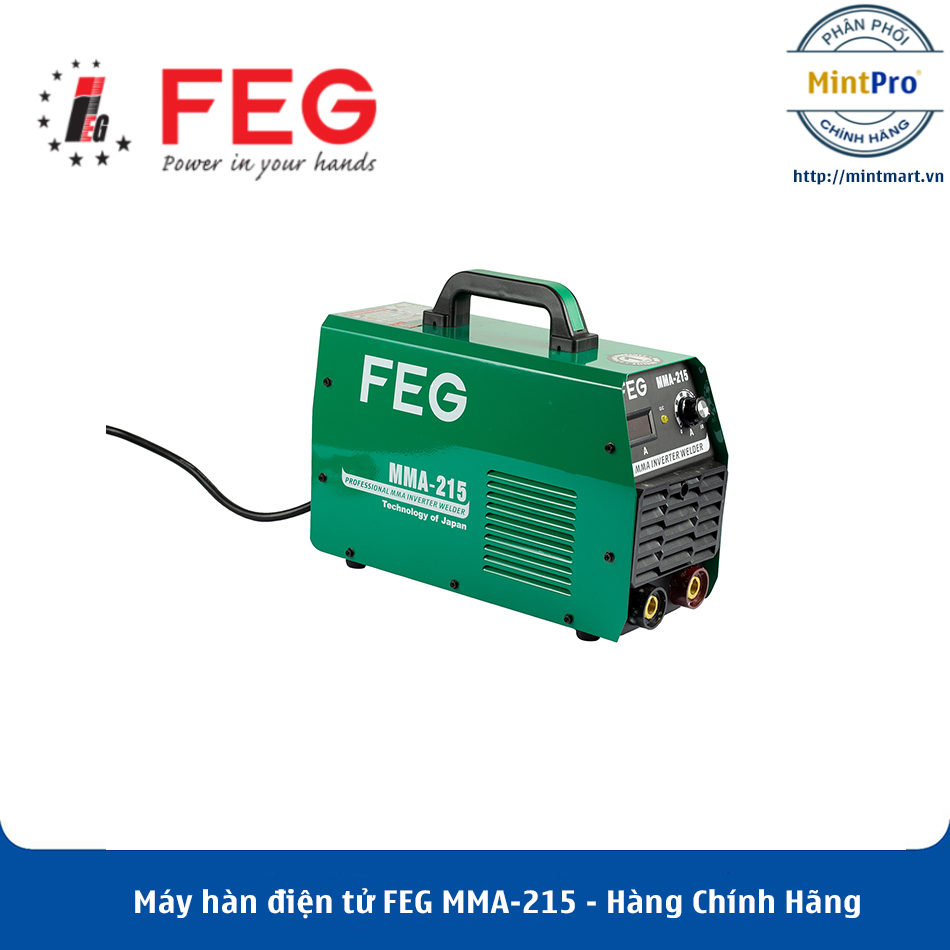 Máy hàn điện tử feg mma-215 - hàng chính hãng