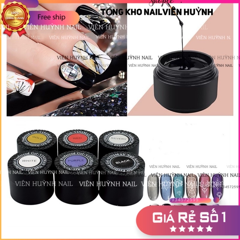 Gel nhện nail gel đặc kéo sợi dai