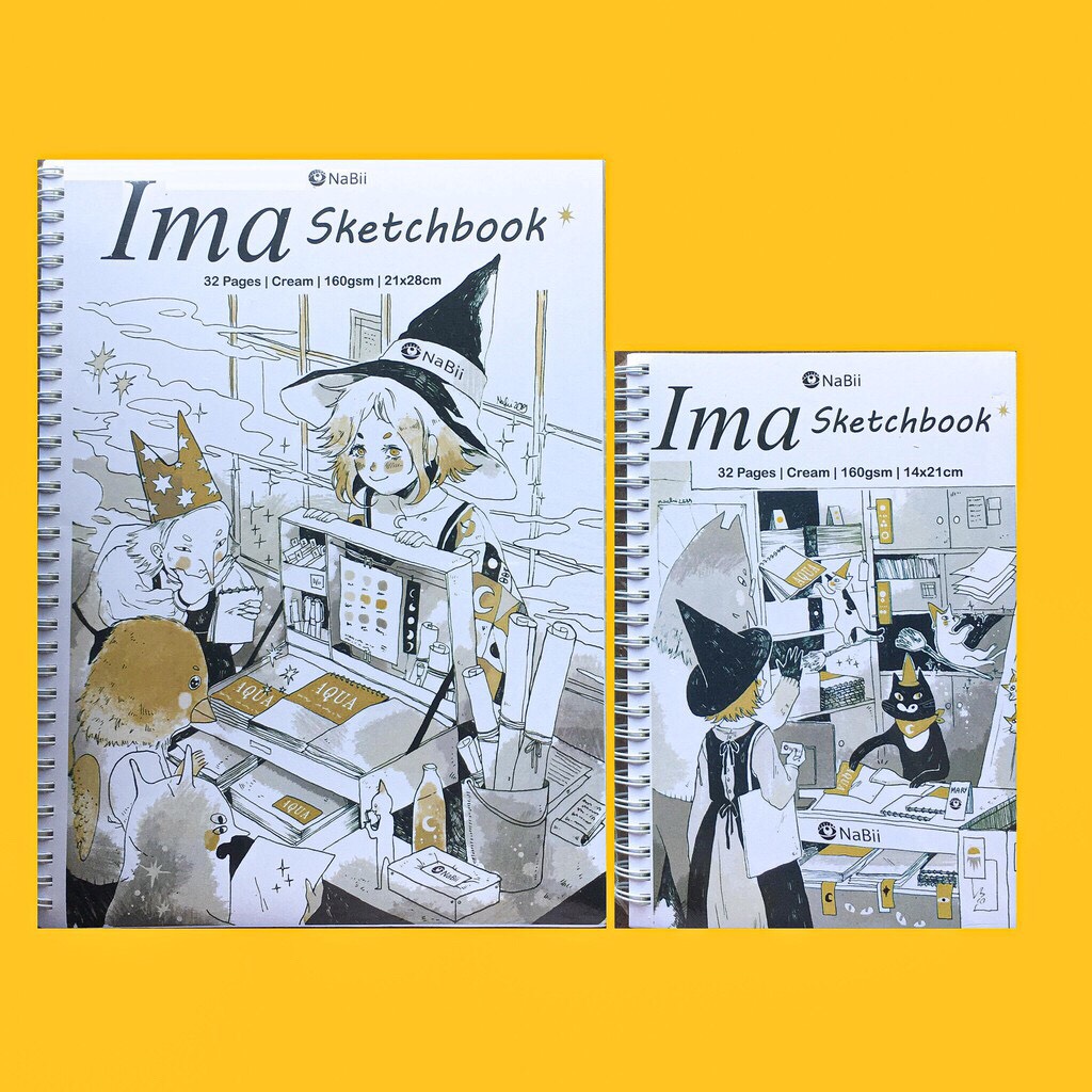 Giấy vẽ, sổ vẽ NaBii Ima Sketchbook 160gsm 32 tờ