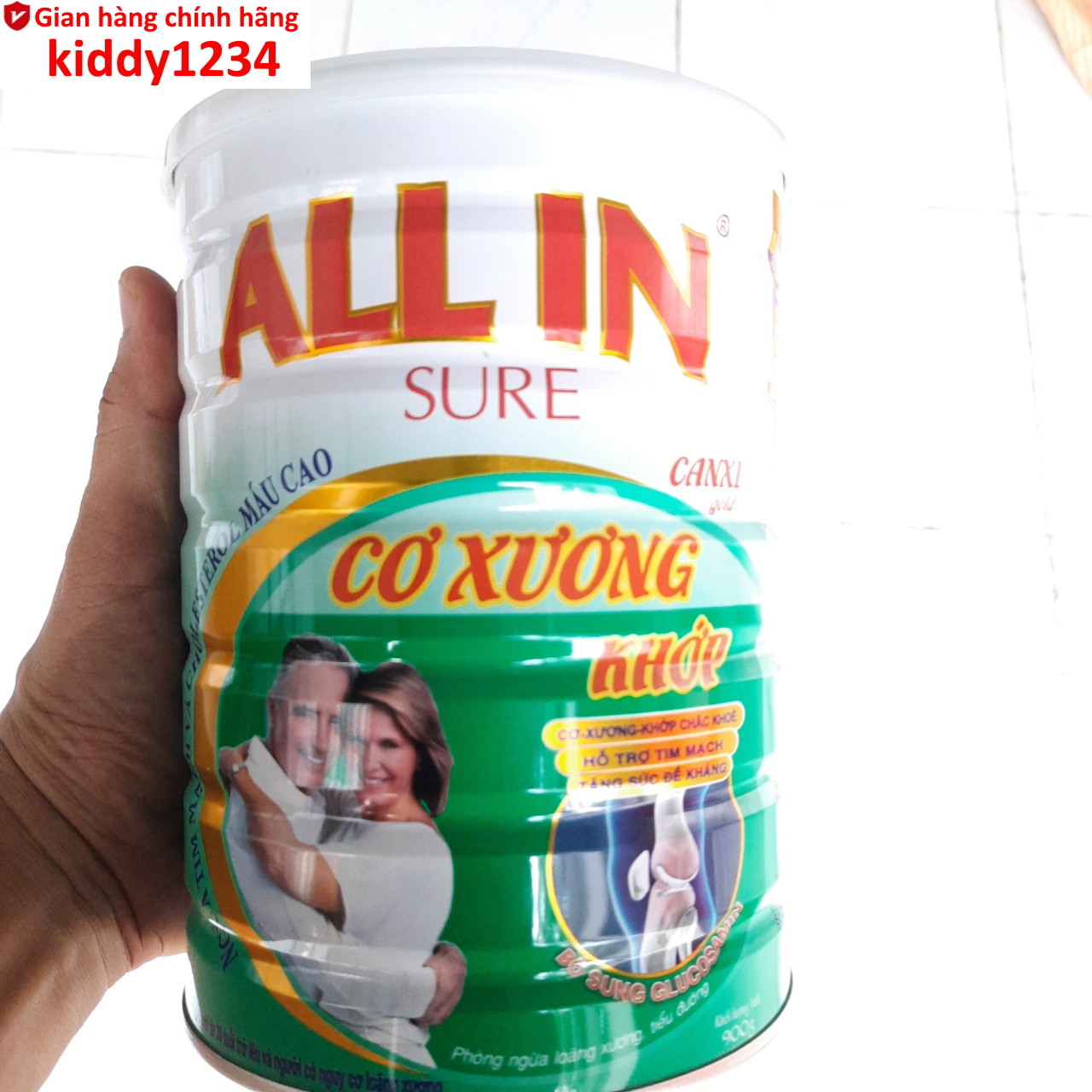 Sữa Cơ xương khớp All In Sure 900g ngừa loãng xương (kiddy1234)