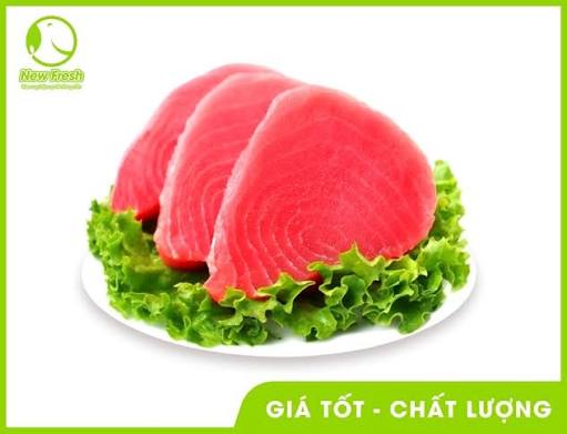 [HỎA TỐC HCM] Cá Ngừ đại dương cắt lát chuẩn Sashimi tươi ngon bổ dưỡng - Khay 250gr