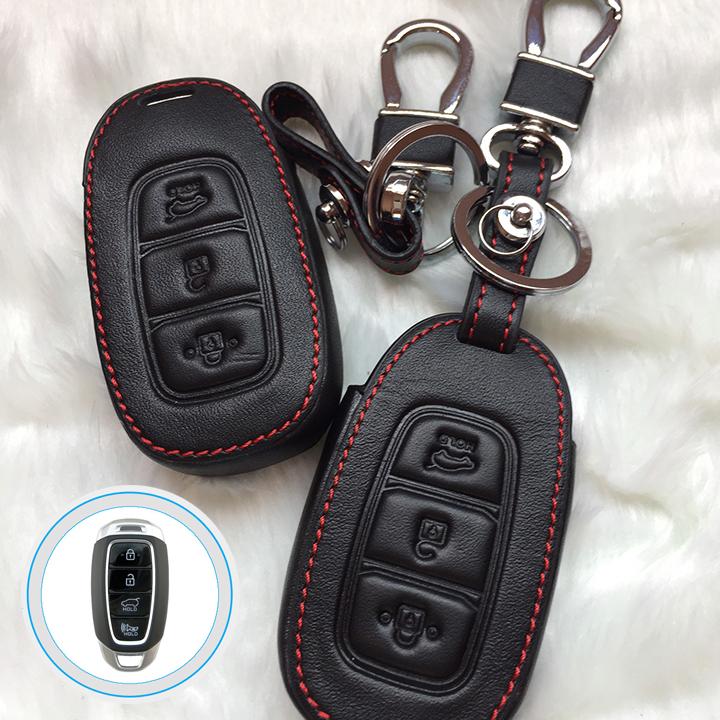 Bao da chìa khóa xe Hyundai Accent, Elantra, Kona...bao gồm cả móc khóa, bao da chìa khóa xe ô tô, bao da chìa khóa xe hơi, bao da bảo vệ chìa khóa xe, bao da trang trí xe ô tô