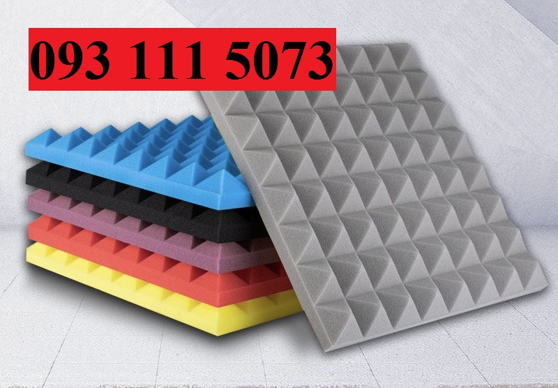 Combo 20 tấm mút tiêu âm cách âm hình gai + 1 keo xịt chuyên dụng dán mút.kt 50 x 50 cm dày 5cm