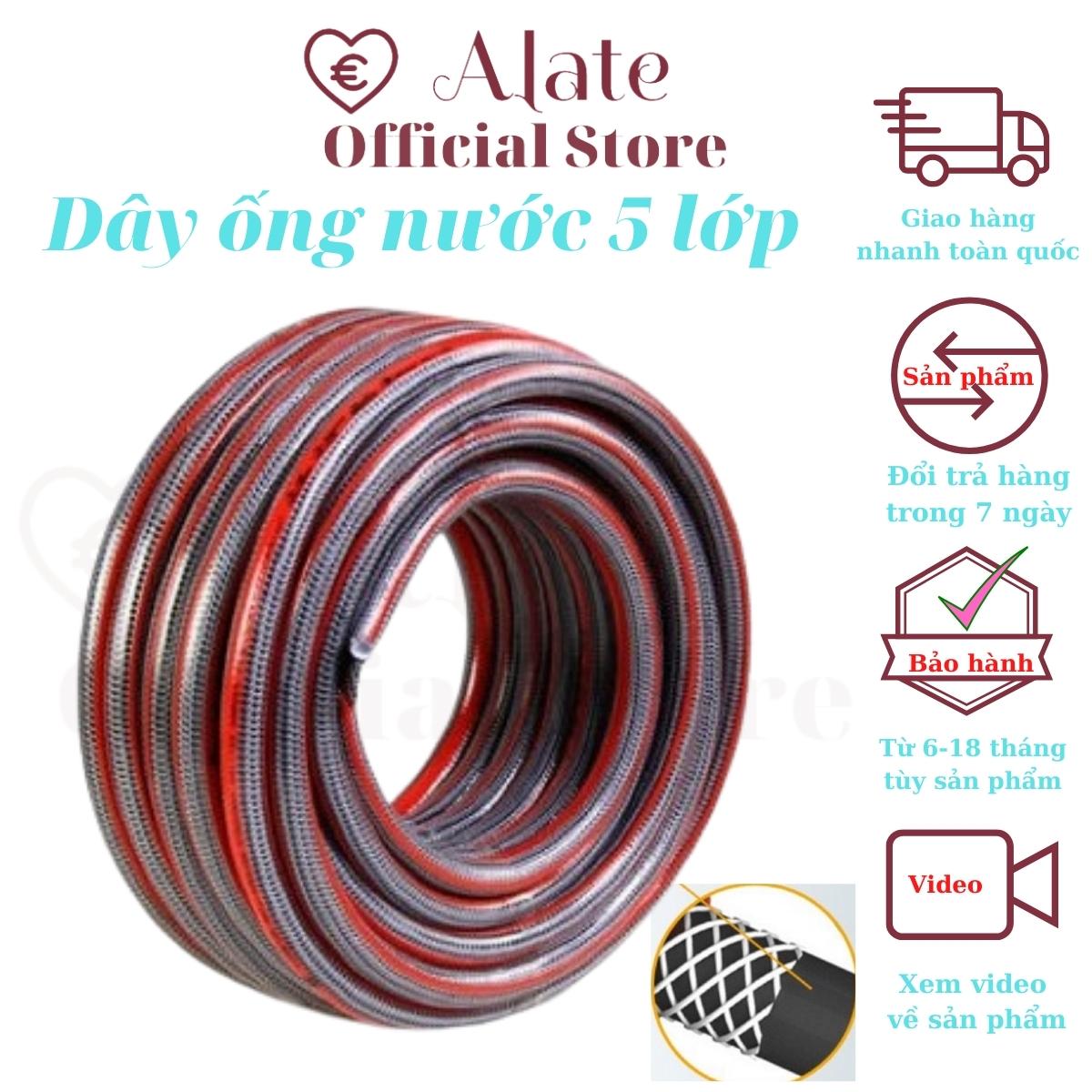 Dây ống nước tưới cây phi 18 cấu tạo 5 lớp dài từ 5 đến 100 mét Lionking Tonydx bảo hành 6 tháng Alater store