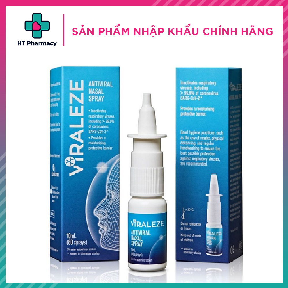 Bình xịt mũi viraleze kháng khuẩn Virus Starpharma Úc - 10ml