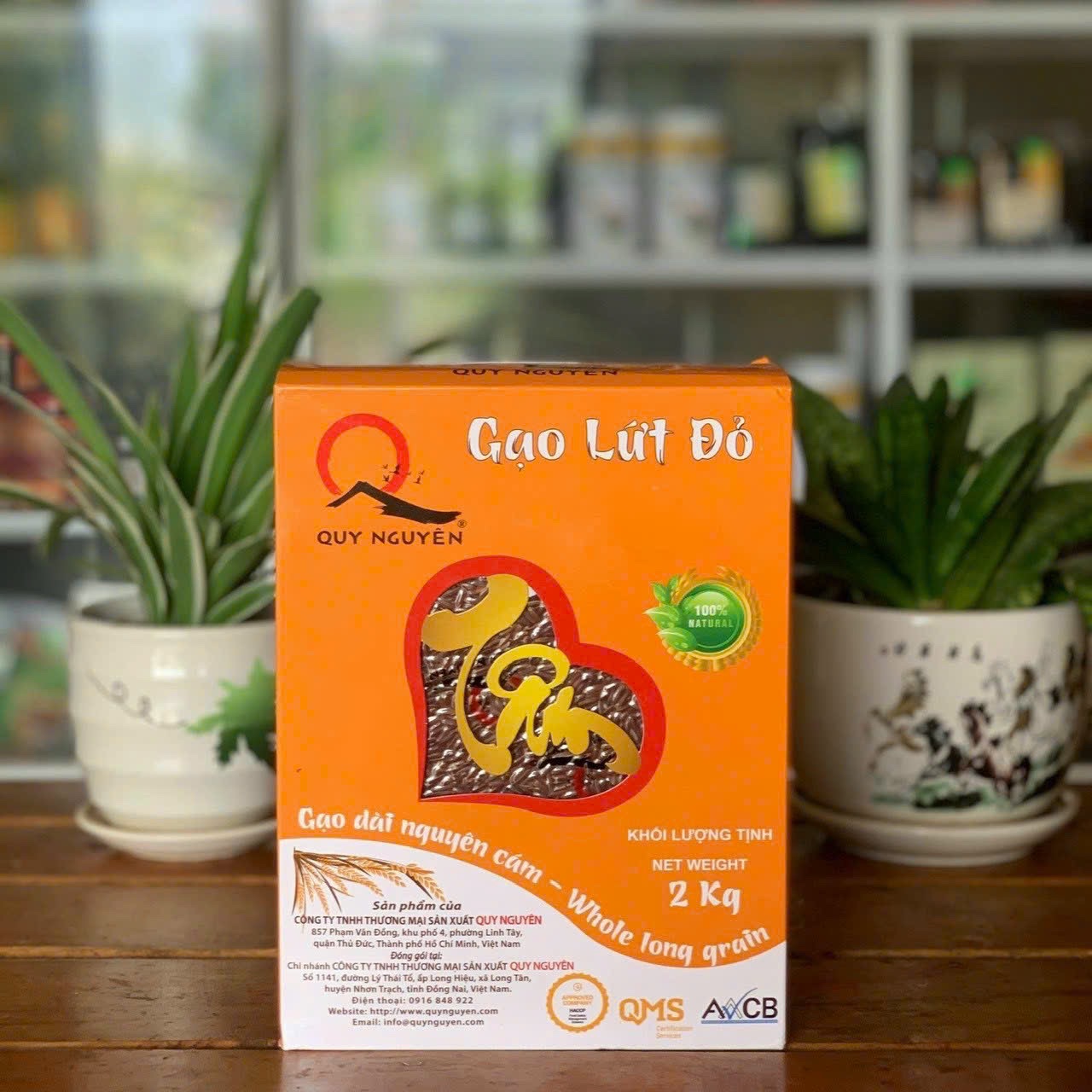 Gạo lứt đỏ huyết rồng Quy Nguyên Tuệ Hải 2kg