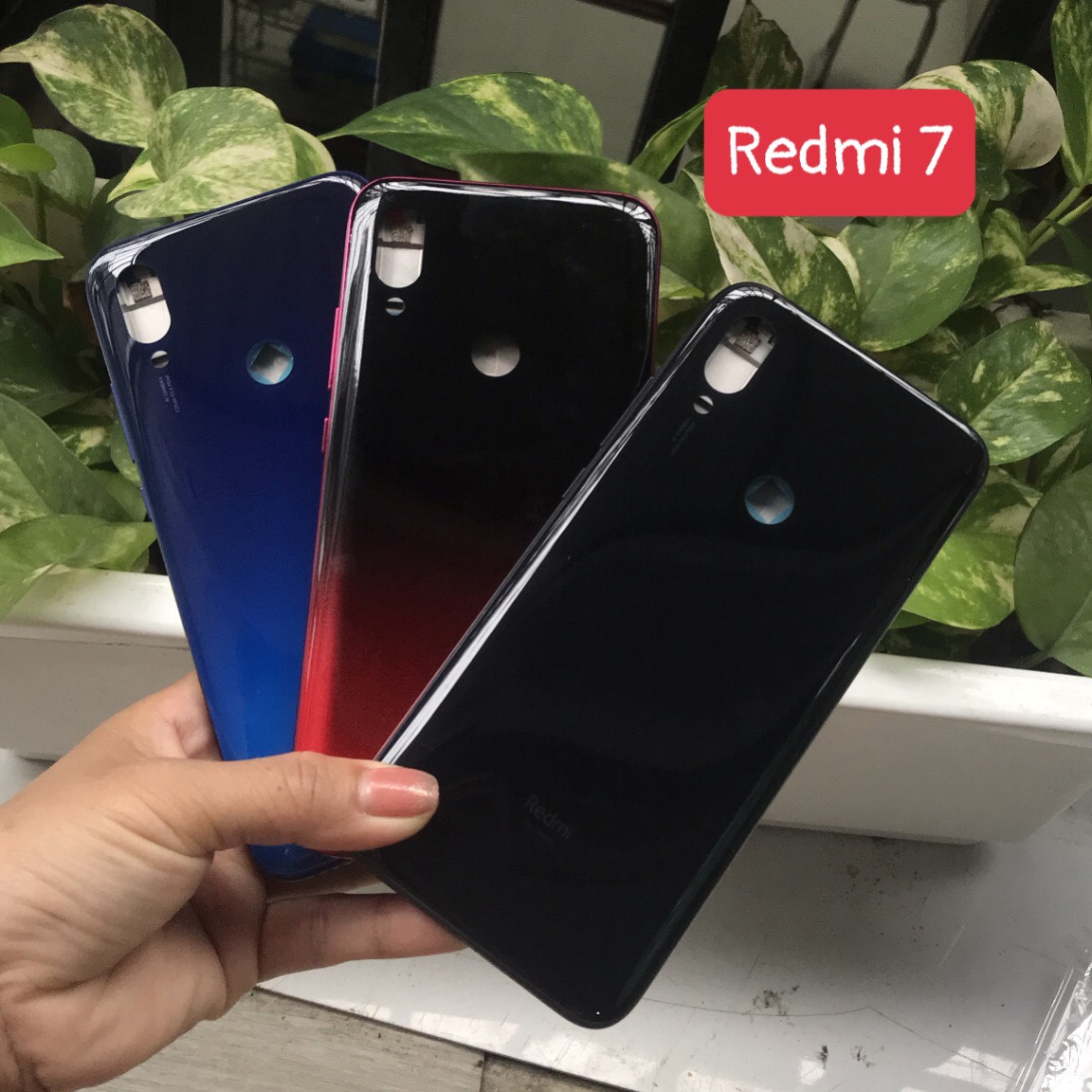 Bộ xương vỏ xiaomi Redmi 7 - gồm lưng xương và phím bấm