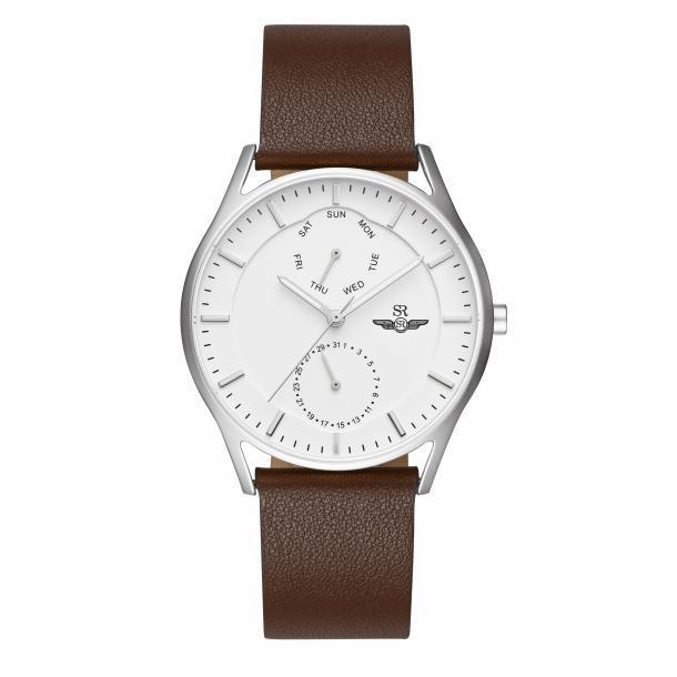 Đồng hồ nam dây da sr watch chính hãng sg5861.4102