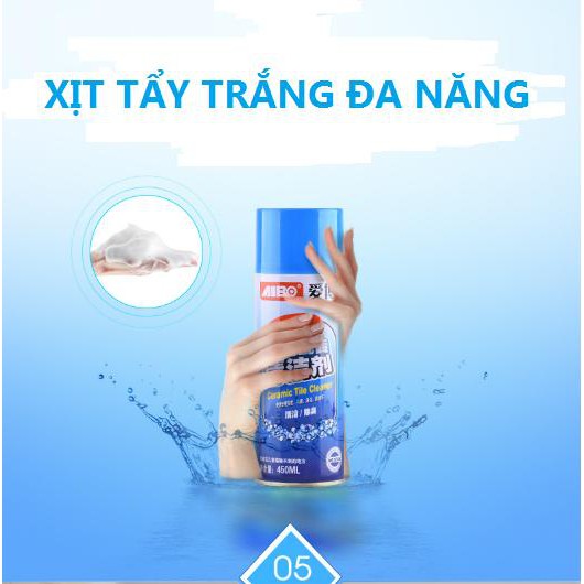 [HCM][ HIỆU QUẢ 60 GIÂY ] CHAI XỊT TẨY VỆ SINH SÀN NHÀ - GẠCH MEN AIBO 450ML - CHAI XỊT TẨY NHÀ VỆ SINH NHÀ BẾP - CHẤT TẨY KHÔNG ĐỘC HẠI