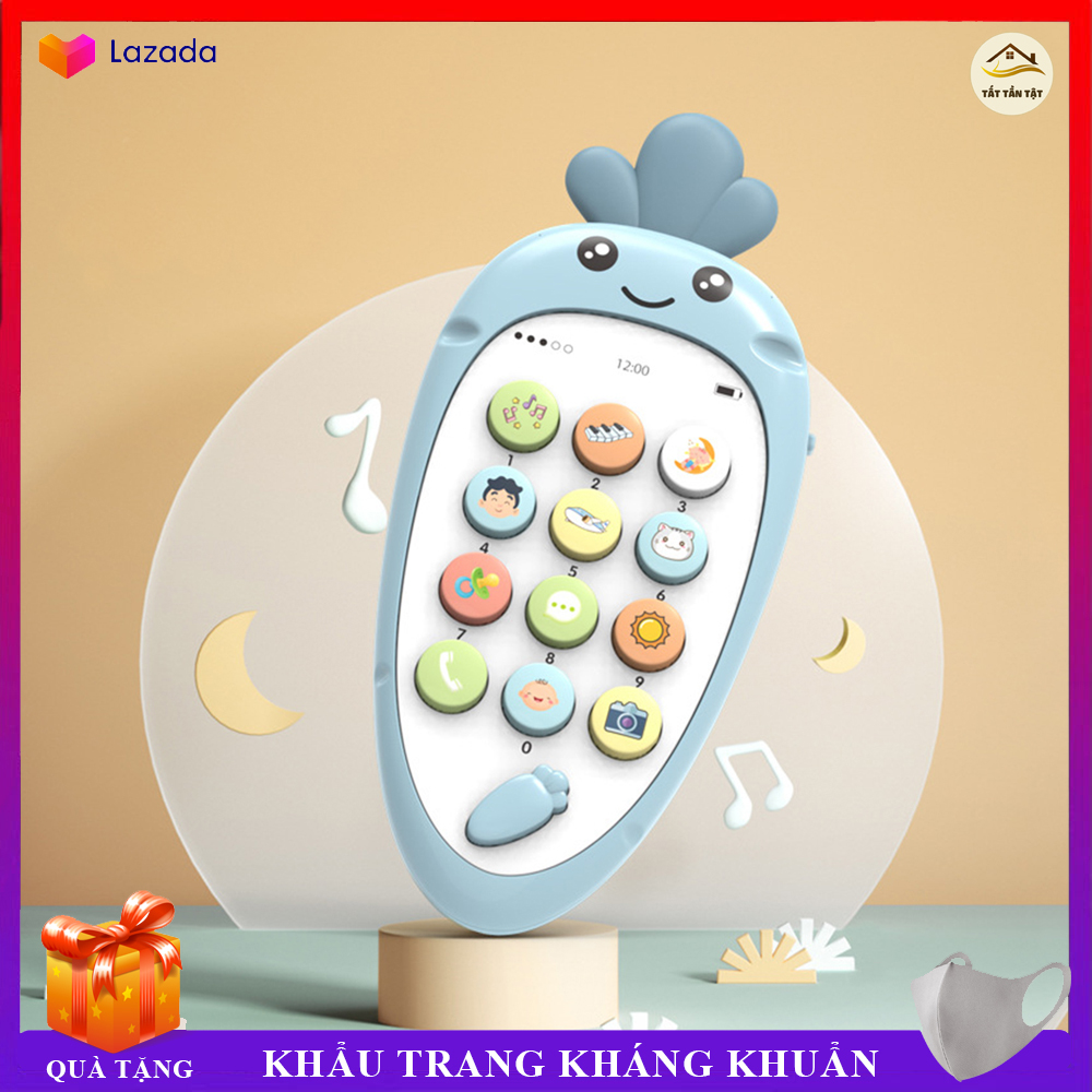 Đồ chơi điện thoại cầm tay dùng pin có nhạc xinh xắn, ngộ nghĩnh cute, Đồ chơi điện thoại cầm tay dùng pin có nhạc xinh xắn, ngộ nghĩnh cute, Điện Thoại Di Động Hình Dạng Củ Cà Rốt