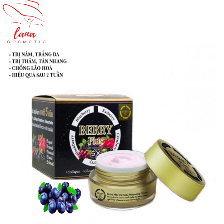 Kem Dưỡng Trắng Da Giảm Nám Nhang Cao Cấp Thiên Nhiên Berry Plus Extra 5X Thái Lan