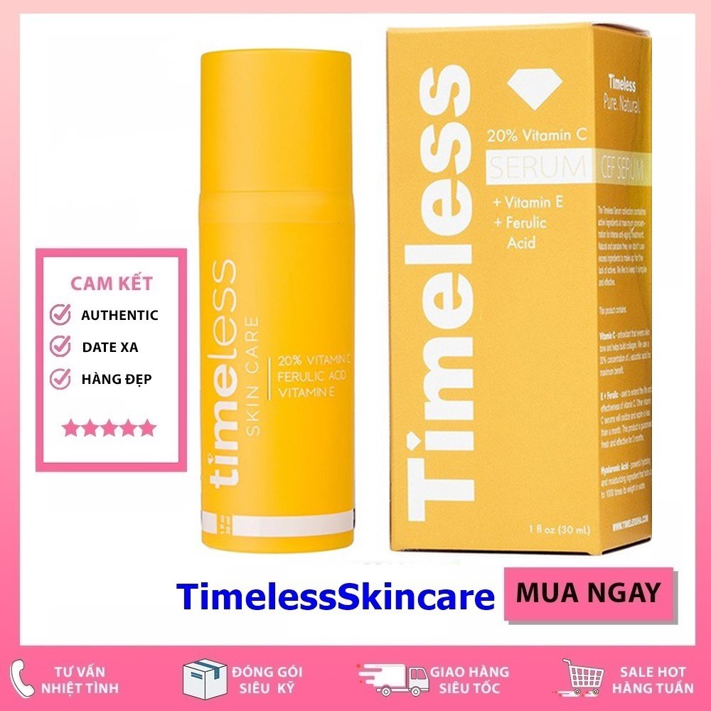 Timeless Vitamin C - Serum Timeless Làm Trắng Sáng Da