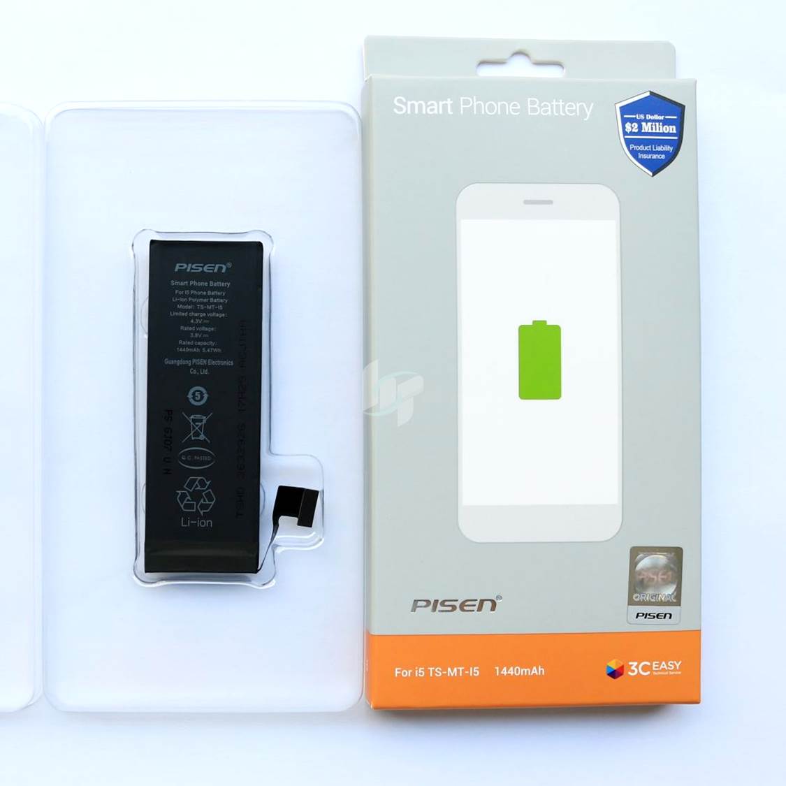 Pin Iphone 5 Pisen 3C Easy dung lượng chuẩn và cao 1440mAh - 1860mAh