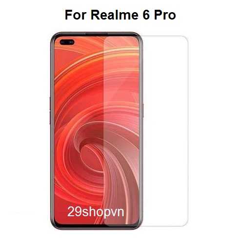 Kính cường lực Realme 6 Pro (Trong suốt)