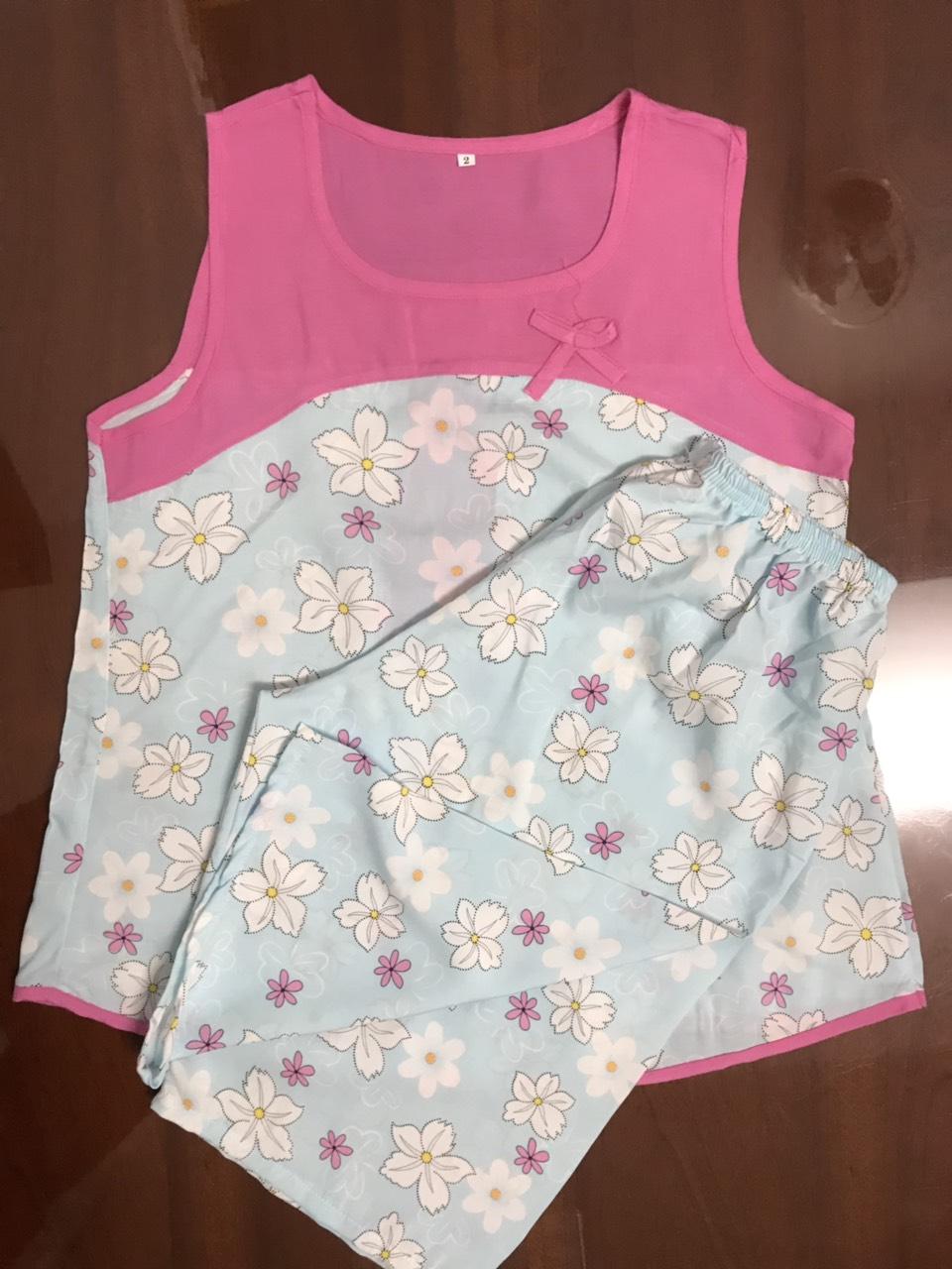 [HCM]Combo 3 Đồ bộ tôn thái xách nách phối vai quần lửng có túi dưới 68kg