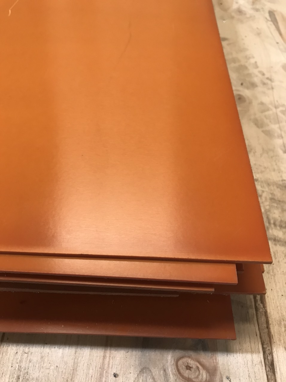 Tấm phíp nhựa bakelite màu cam dày 5mm ( có nhiều kích thước )