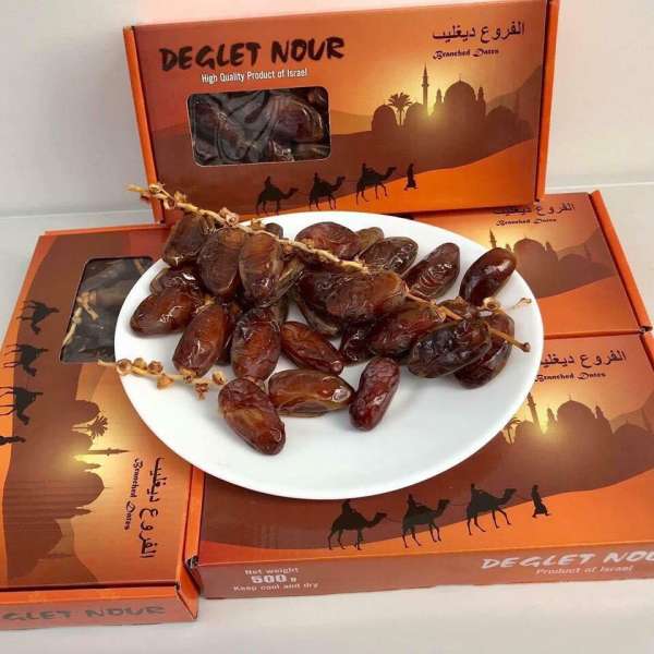 Chà Là 3 Con Lạc Đà Sấy Dẻo Nguyên Cành Nhập Khẩu Israel - Chà Là Deglet Nour 500Gr