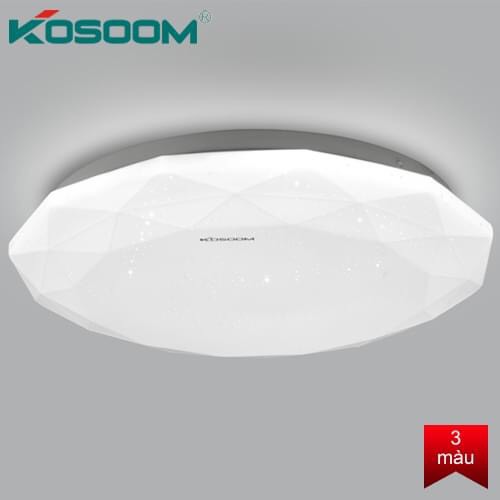 Đèn led ốp trần trang trí kim cương 14w 18w 24w kosoom tròn ánh sáng trắng bảo hành 3 năm đổi mới