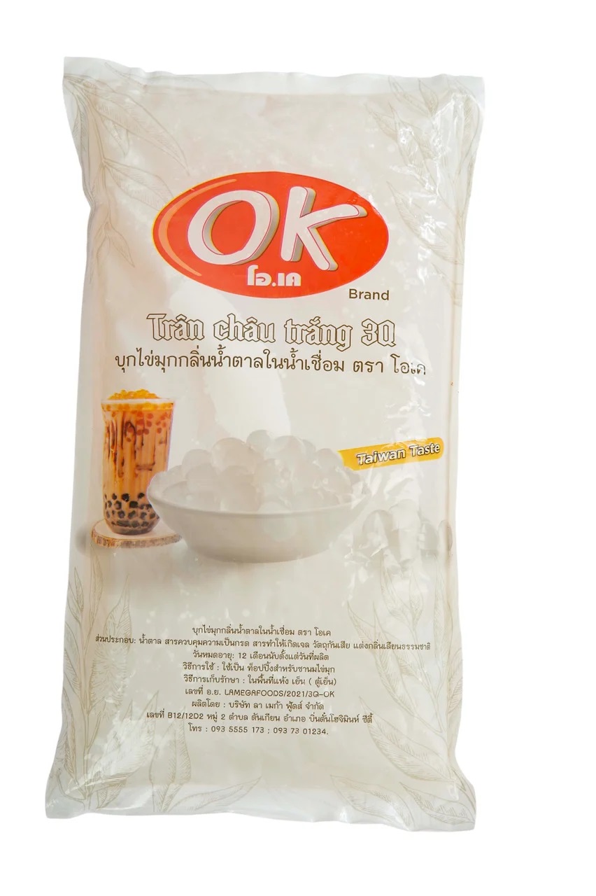 Ok - trân châu 3q / thạch 3q ok trắng - bịch 2kg