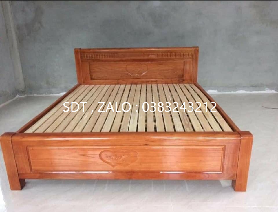 giường ngủ gỗ xoan đào 1m6,1m8x2m giường gỗ phòng khách gỗ xoan đào