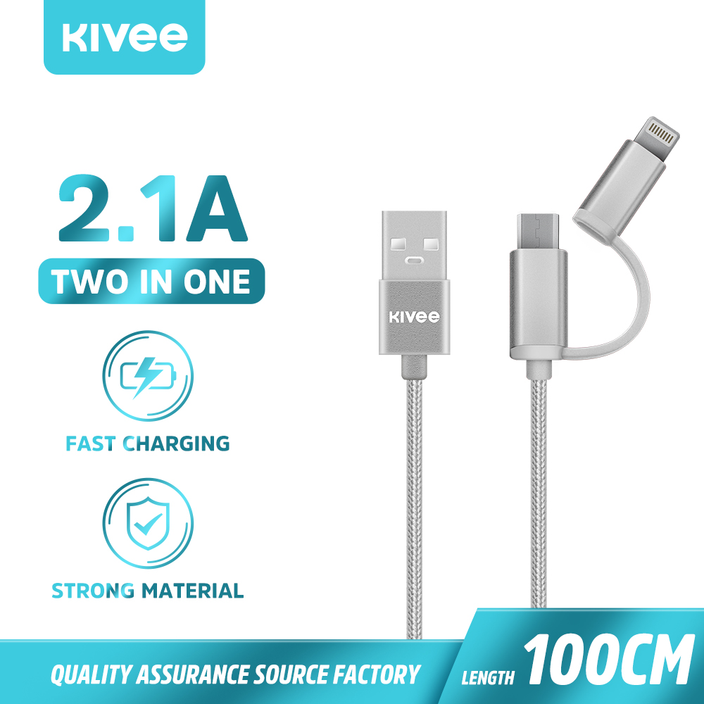 Cáp sạc Bộ sạc nhanh Cáp bện Nilon cho iPhone Samsung Xiaomi Dây cáp sạc Huawei(CH043) KIVEE