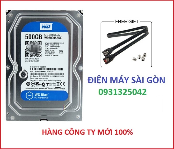 [HCM]Ổ cứng HDD 500GB Blue 3.5 inch SATA3 chất lượng giá mềm
