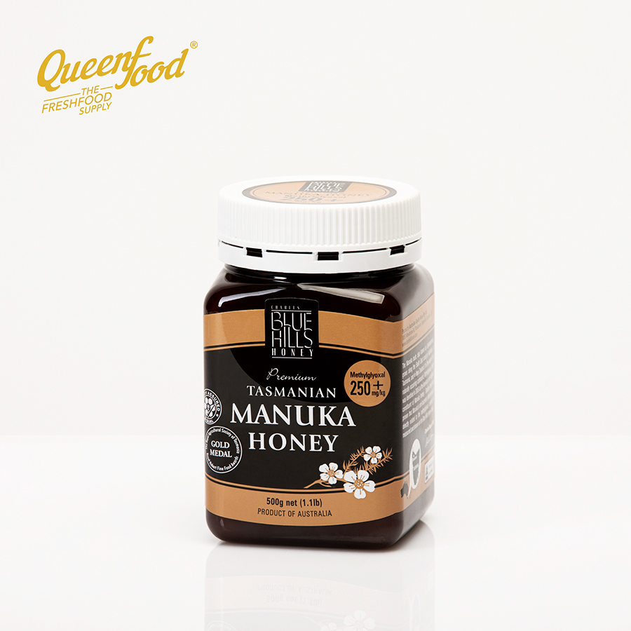 Mật Ong Manuka BlueHills MGO 250+ 500gr thu hoạch tại Rừng nguyên sinh Tasmania Úc