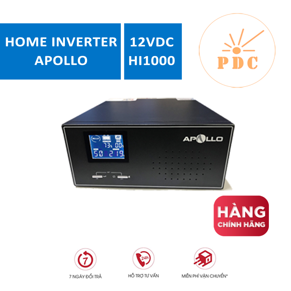 Bộ lưu điện apollo kc1000 1kva 600w 12vdc sin chuẩn -
