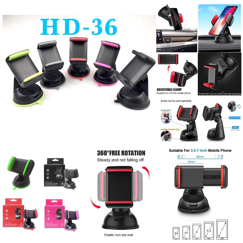 Giá Đỡ Điện Thoại Trên Xe Hơi Silicon Sucker H9