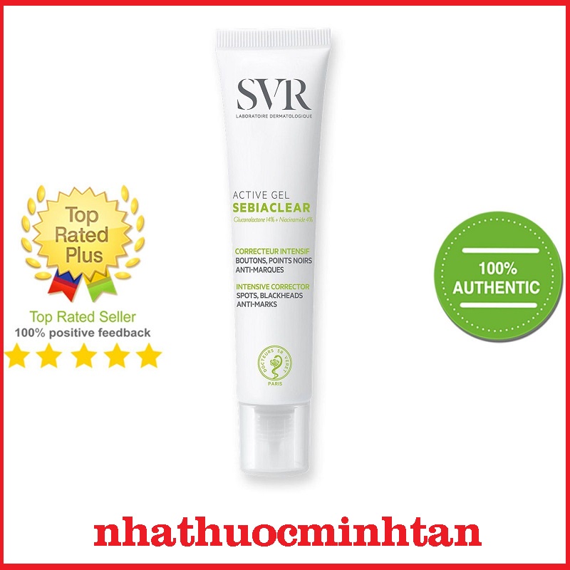 Kem Dưỡng SVR Active Gel Sebiaclear giảm mụn, giảm dầu nhờn cho da 40ml