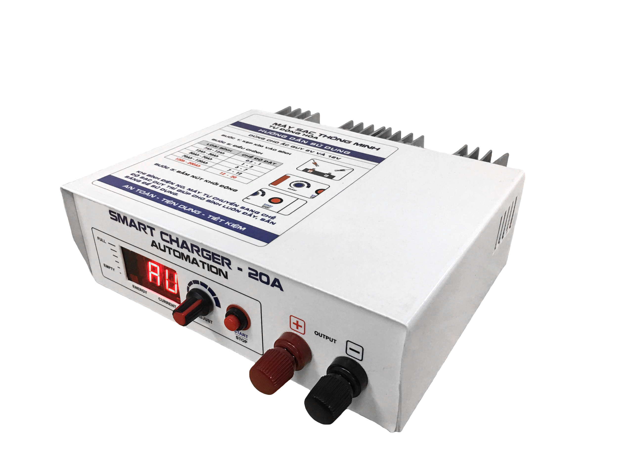 Sạc ắc quy tự ngắt 6v, 12v -200ah công nghệ nhật bản